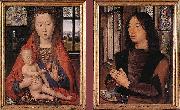 Hans Memling Diptych of Maarten Nieuwenhove painting